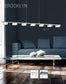 45"W Brooklyn LED Pendant Chrome