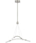 Kylo LED 4-Light Frosted Acrylic Modern Style Chandelier Light Brushed Nickel