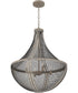 Hallie 4-light Pendant Distressed Grey Wood
