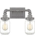 Squire Medium 2-light Bath Light Galvanized