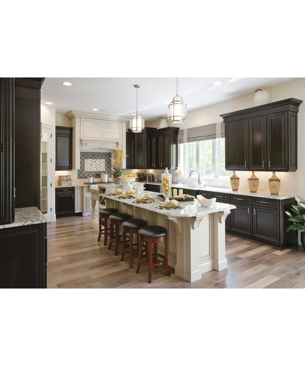 Bay Court 1-Light Foyer Pendant Brushed Nickel