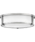 Lowell 3-Light Large Flush Mount in Antique Nickel