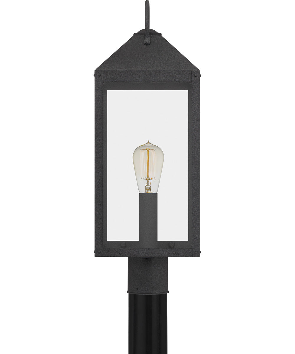 Thorpe Large 1-light Outdoor Post Light  Coastal Armour Aluminum Mottled Black