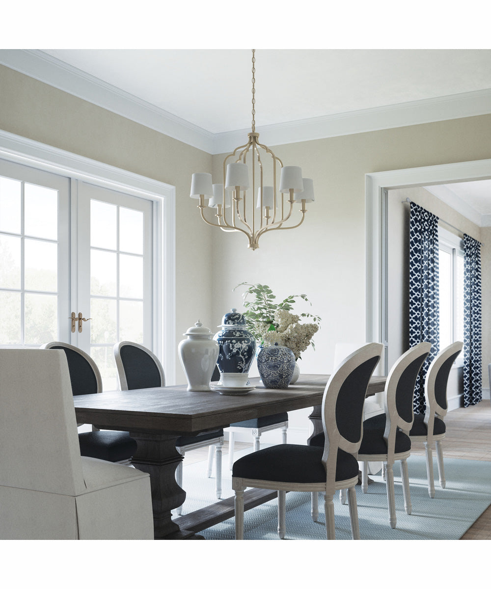 Ophelia 6-Light Chandelier Winter Gold