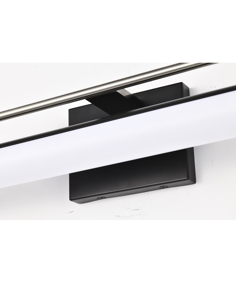 Solano  Vanity & Wall Black / Brushed Nickel