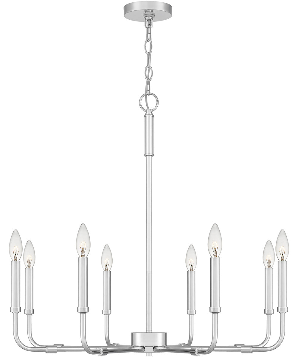 Abner 8-light Chandelier Polished Chrome