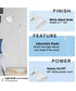 Cresswell 54"H 1-Light Ariculating Adjustable Mid-Century Metal Floor Lamp White Finish