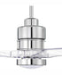 60" Sonnet 1-Light Ceiling Fan Chrome