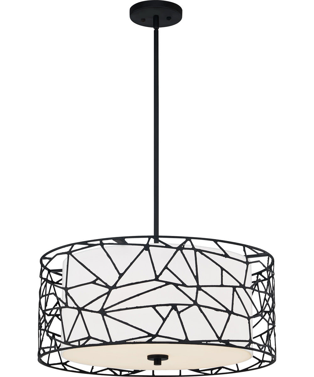 Newcastle 4-light Pendant Matte Black
