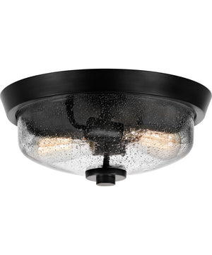 Radius 2-light Flush Mount Earth Black