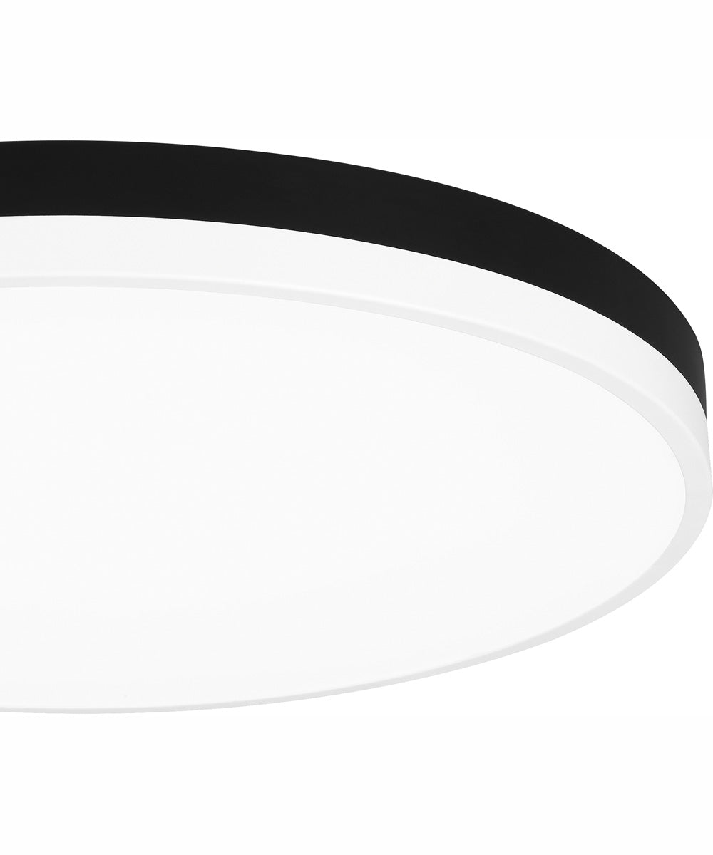 Weldin Large Flush Mount Matte Black White