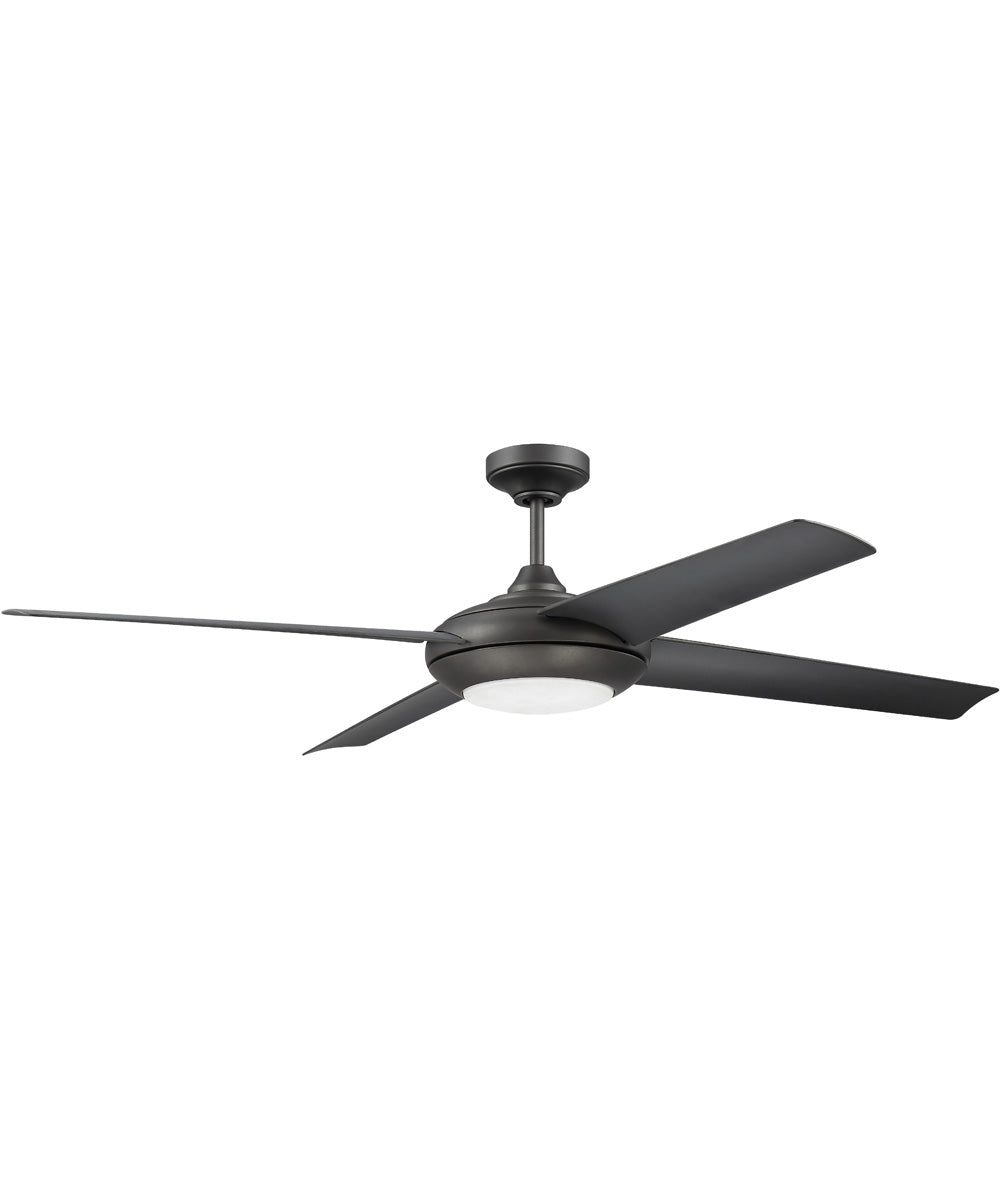 60" Moderne 1-Light LED Ceiling Fan (Blades Included) Espresso