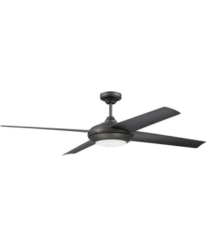 60" Moderne 1-Light LED Ceiling Fan (Blades Included) Espresso