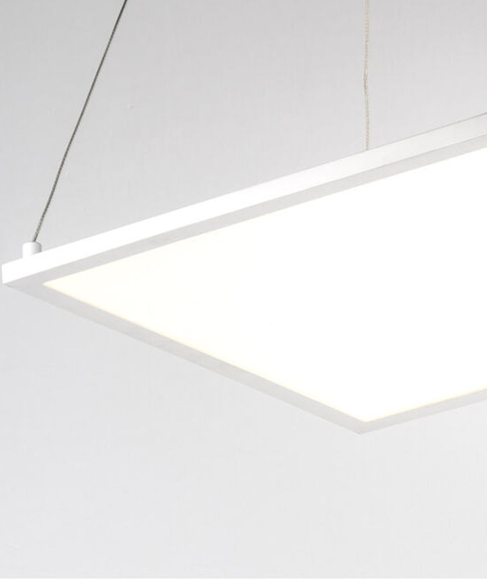Wafer SQ 15"W 1-Light LED Pendant Light Fixture White Finish by Maxim