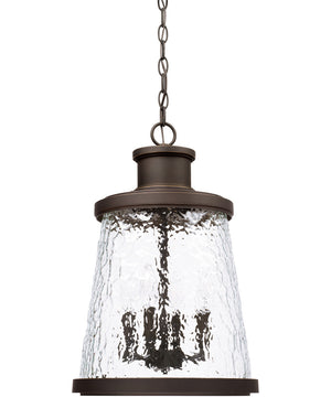 OPEN BOX Tory 4-Light Outdoor Hanging In Oiled Bronze With Clear Organic Glass