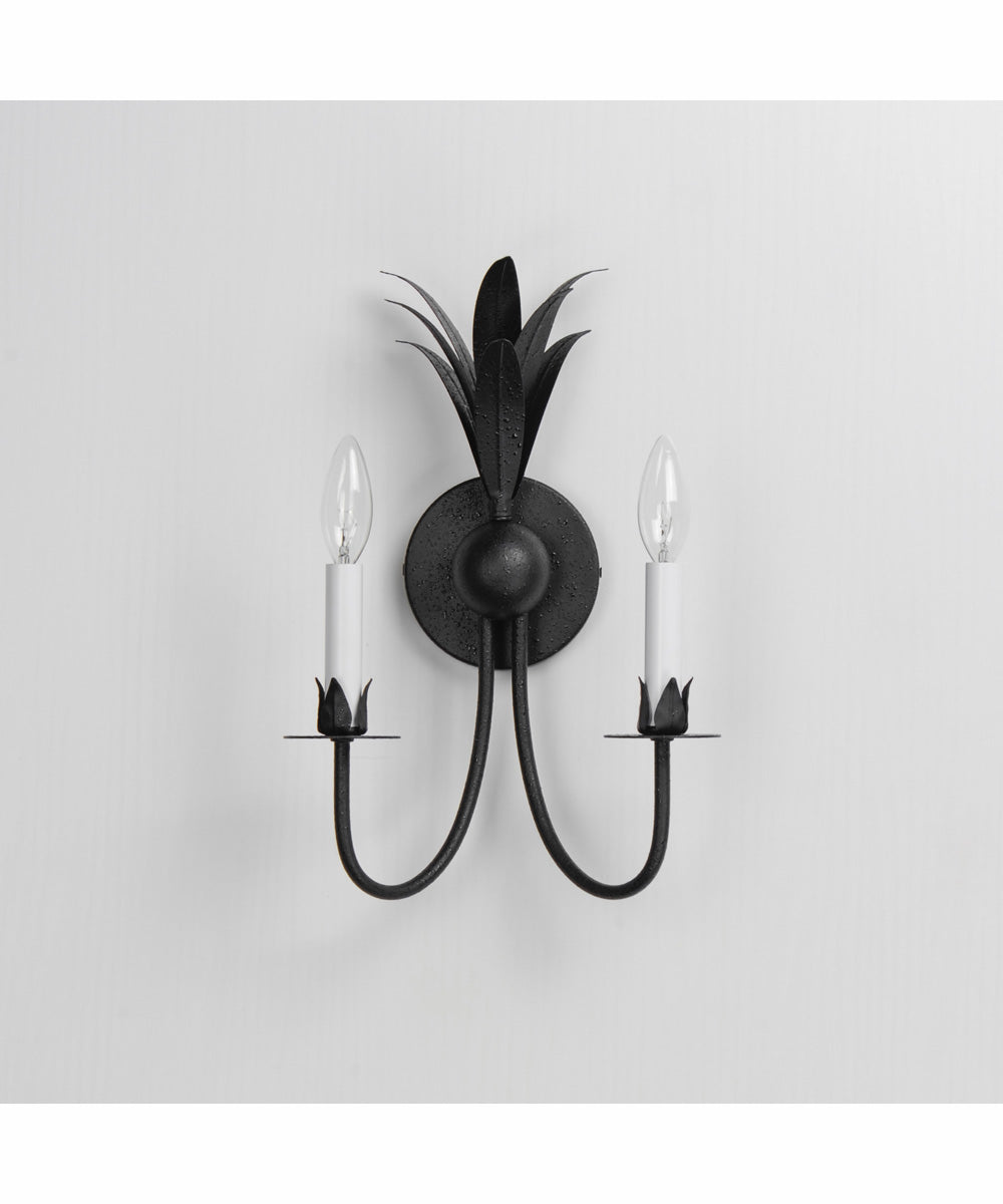 Paloma 2-Light Sconce Anthracite