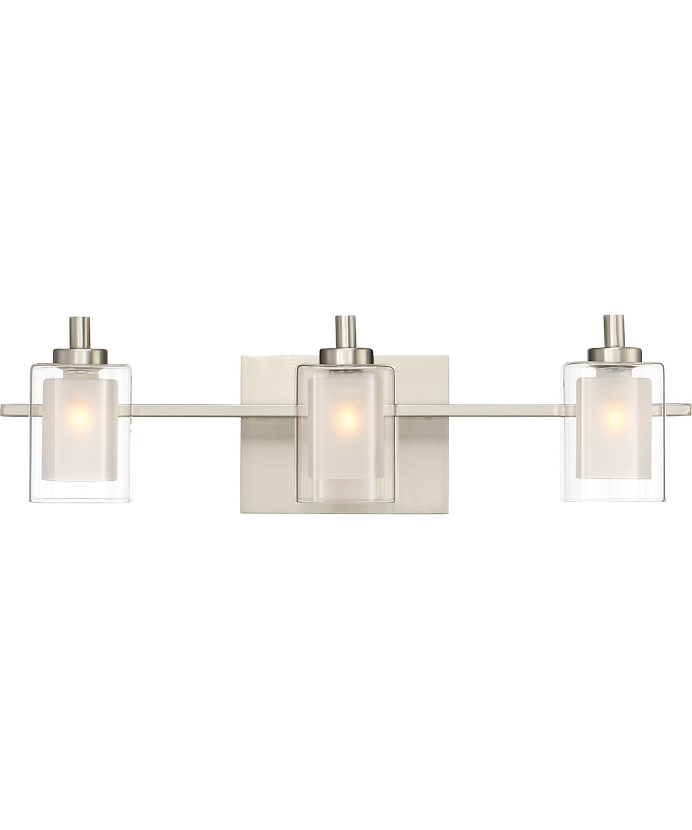 Kolt Large 3-light Bath Light Brushed Nickel