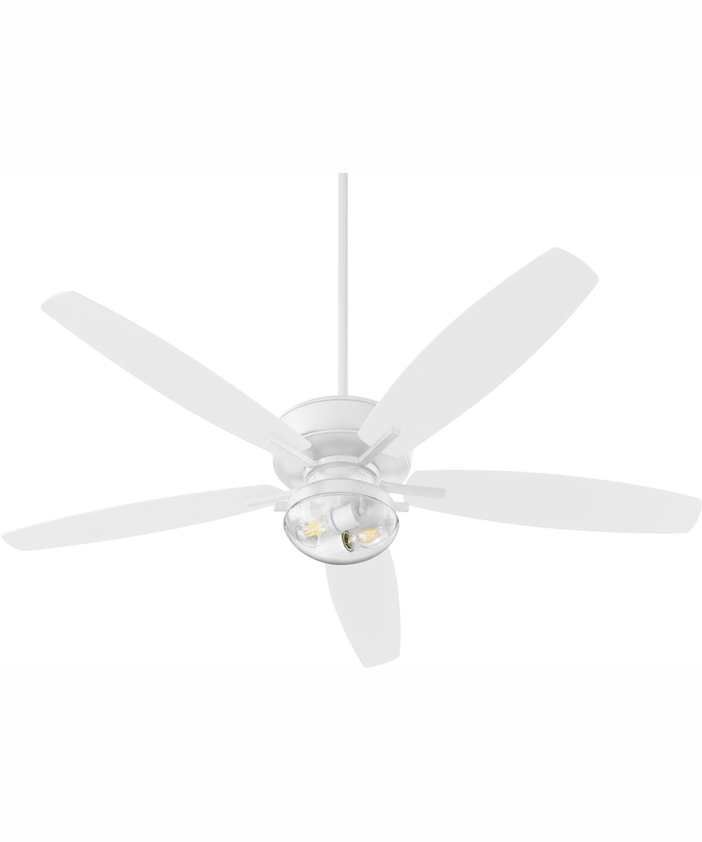 60" Breeze Patio 2-light LED Patio Indoor/Outdoor Ceiling Fan Studio White