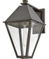 Endsley 1-Light Large Wall Mount Lantern in Blackened Brass