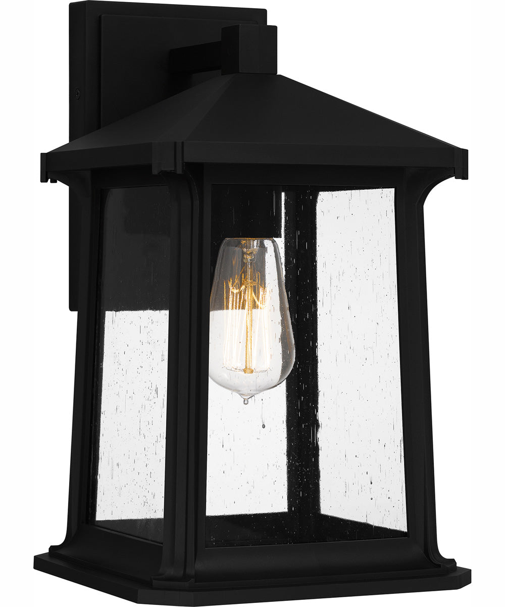 Satterfield Large 1-light Outdoor Wall Light  Coastal Armour Matte Black