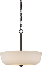 18"W Willow 4-Light Pendant Forest Bronze