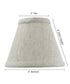 5"W x 4"H Set of 6 Textured Oatmeal Clip-on Candlelabra Shade