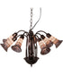 26" Wide Tiffany Pond Lily 7 Light Chandelier