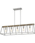 Brockton 5-light Island Light Brushed Silver