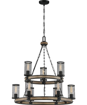 McCrady 9-light Chandelier Matte Black