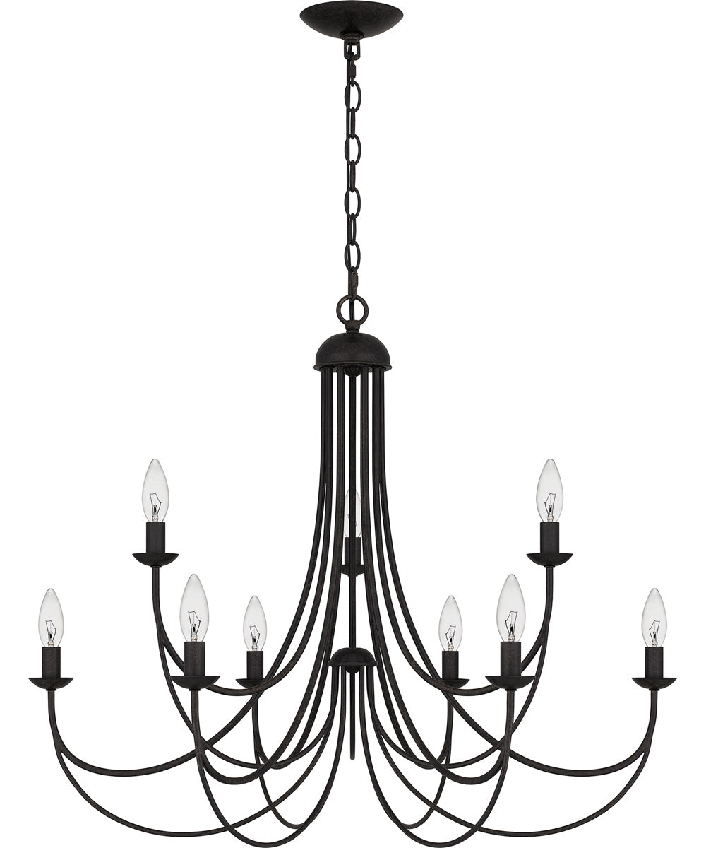 Mirren 9-light Chandelier Imperial Bronze