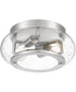 Trilogy 2-light Flush Mount Brushed Nickel