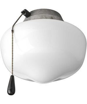 AirPro 1-Light Ceiling Fan Light Galvanized Finish