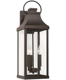 Bradford 3-Light Outdoor Wall-Lantern Rain or Shine - Oiled Bronze