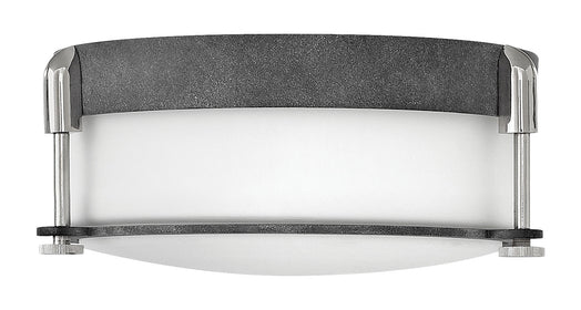 13"W Colbin 2-Light Flush Mount in Aged Zinc