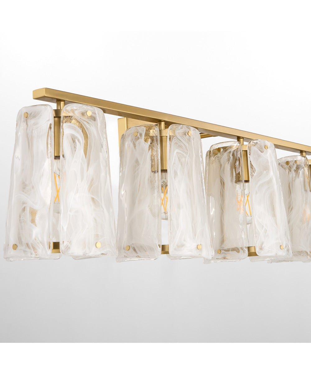 Prestige 4-light Bath Vanity Light Aged Brass