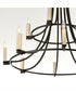 Olympus 12-light Chandelier Textured Black