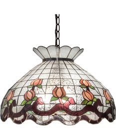 20" Wide Roseborder Pendant