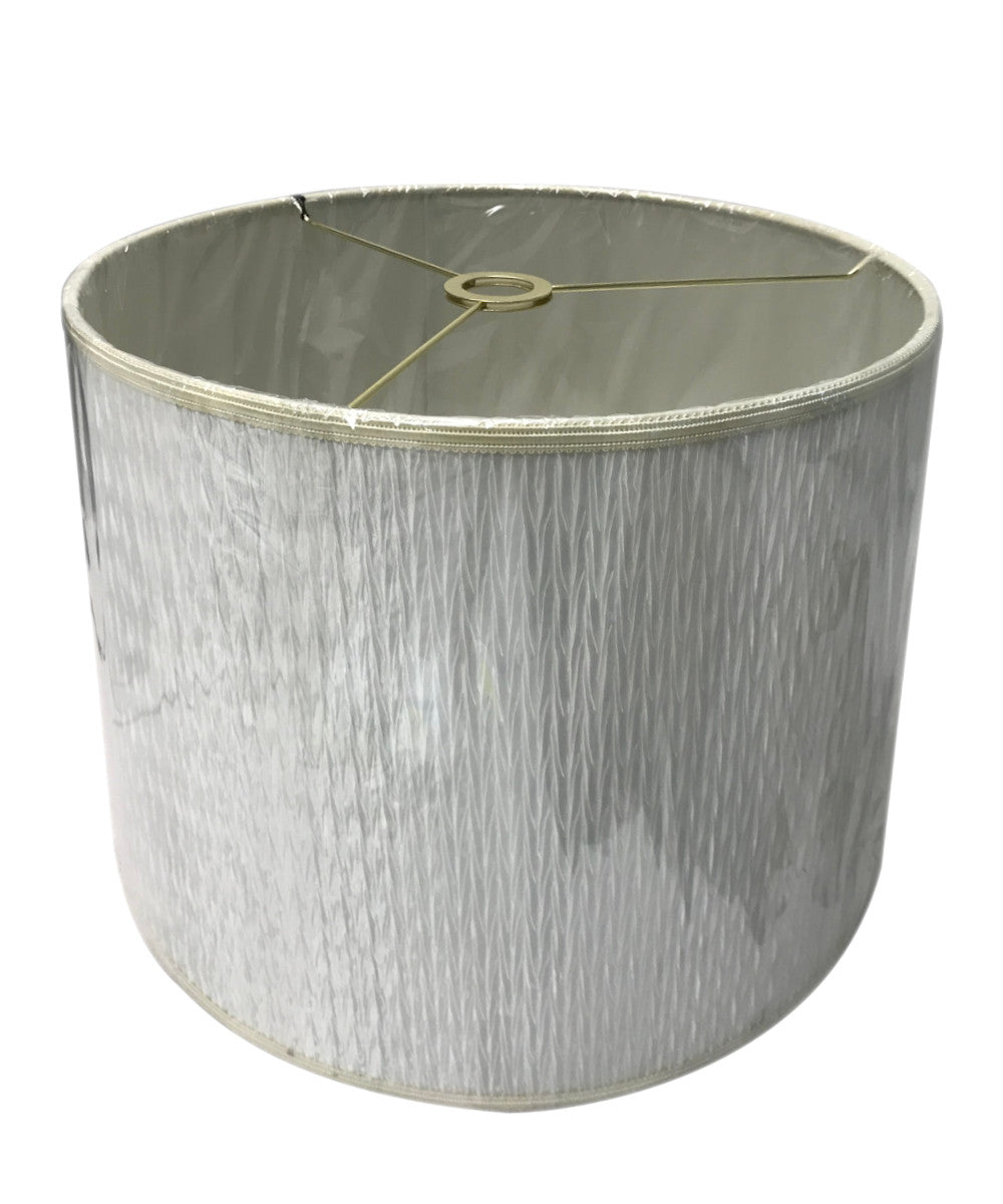 18"W x 13"H Pleated Fabric SLIP UNO Drum Shade
