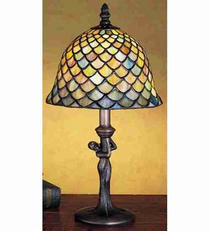 15"H Fish Scale Accent Lamp