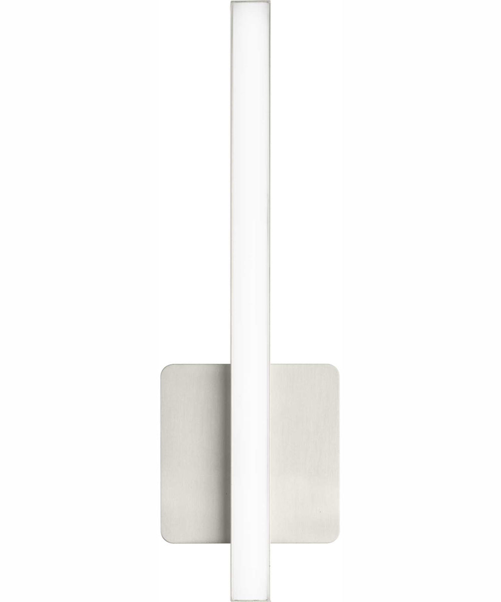 Phase 4 16 in. Small Modern Integrated 3CCT Integrated LED Linear Vanity Light Brushed Nickel