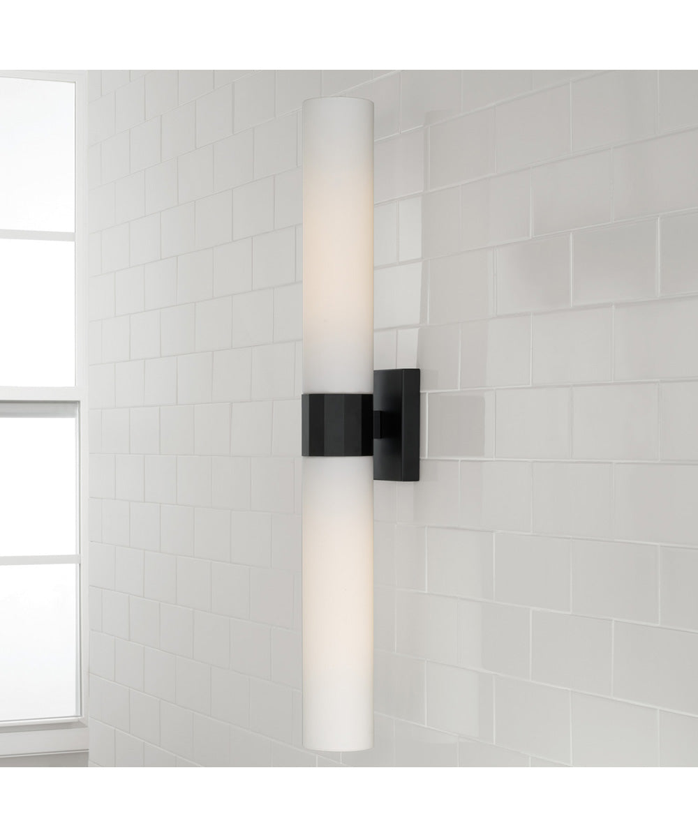 Sutton 2-Light Sconce Matte Black