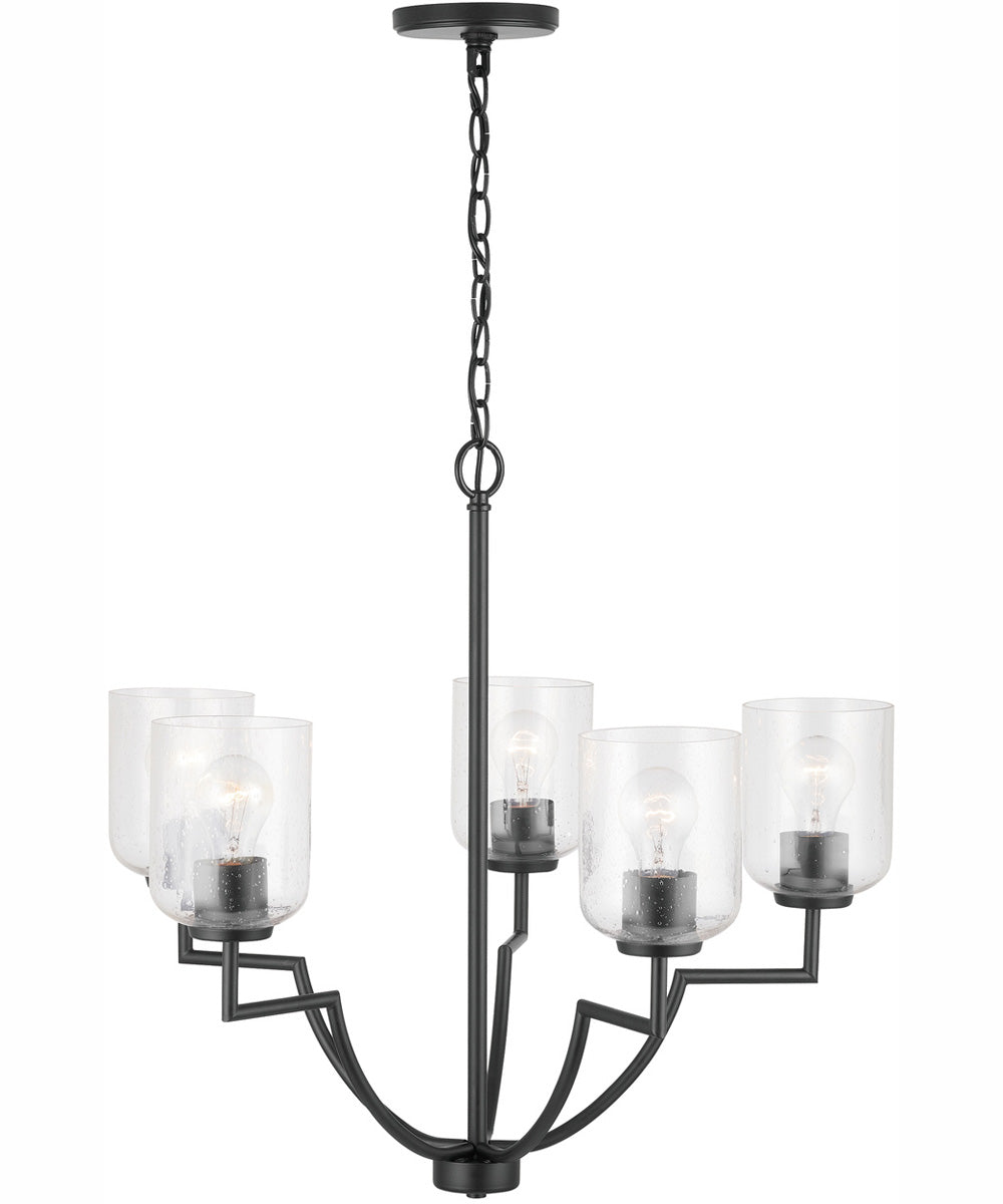 Carter 5-Light Chandelier Matte Black