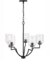 Carter 5-Light Chandelier Matte Black