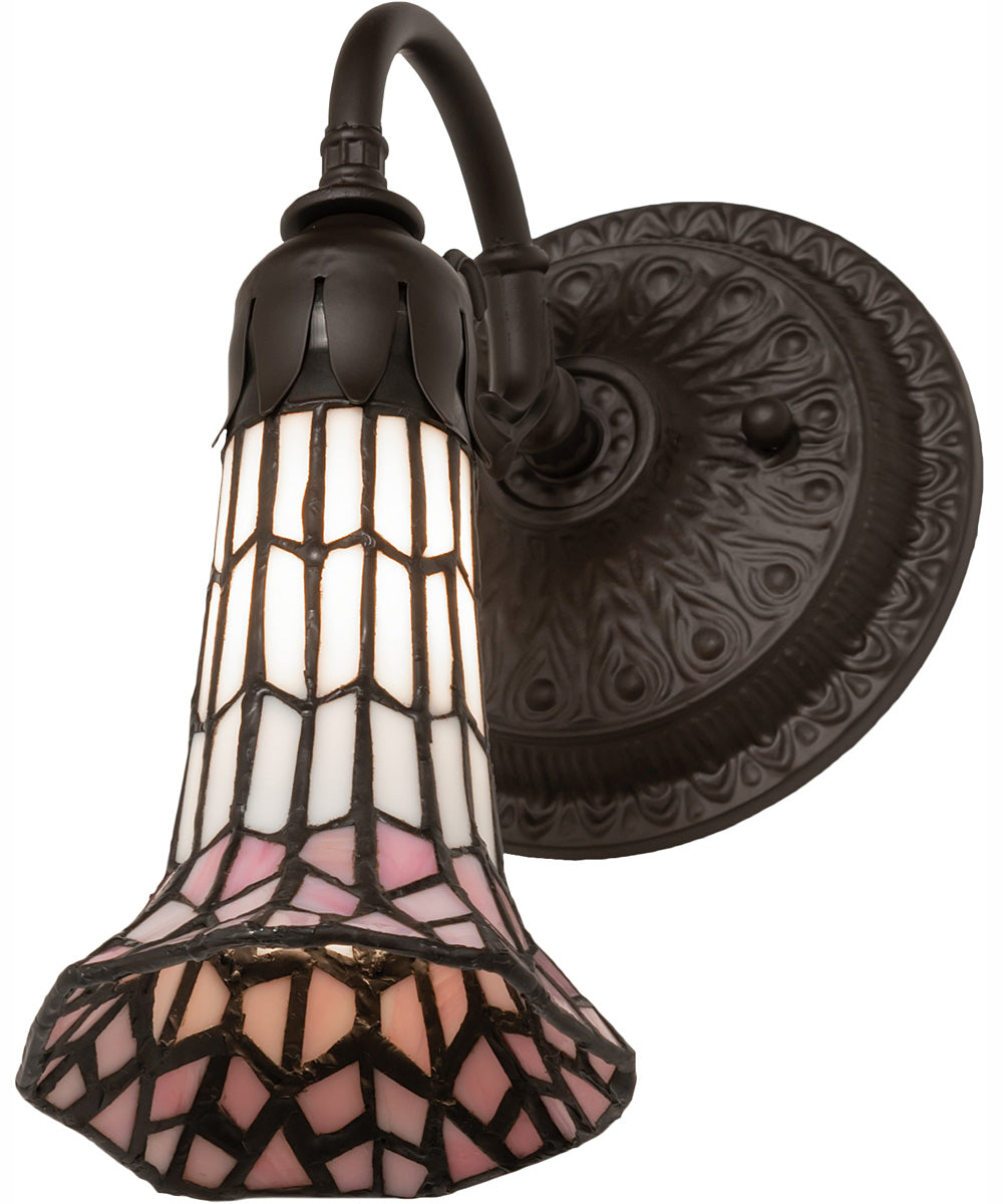 5.5" Wide Stained Glass Pond Lily Wall Sconce