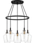 June 5-light Chandelier Earth Black