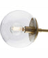Atwell 3-Light Mid-Century Modern Semi-Flush Mount Brushed Bronze