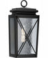 Wakeford 1-Light Transitional Outdoor Medium Wall Lantern Textured Black