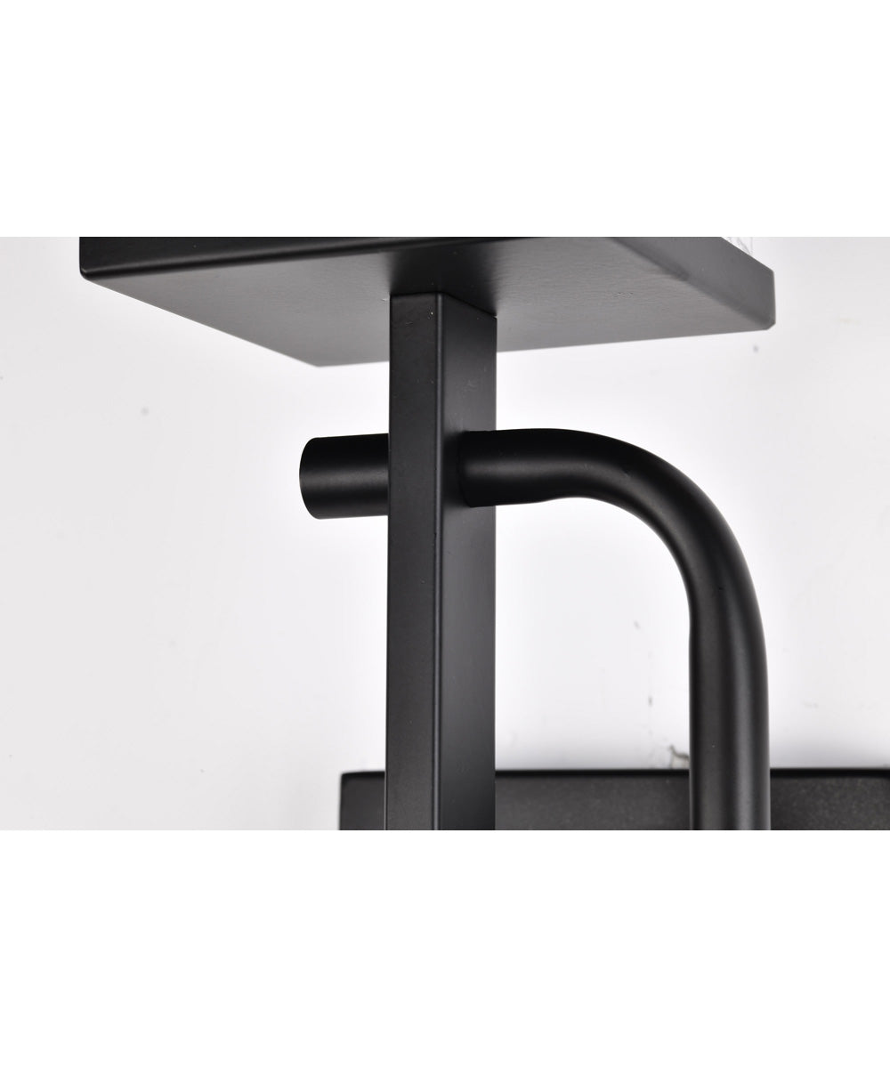 Terrace 1-Light Vanity & Wall Matte Black
