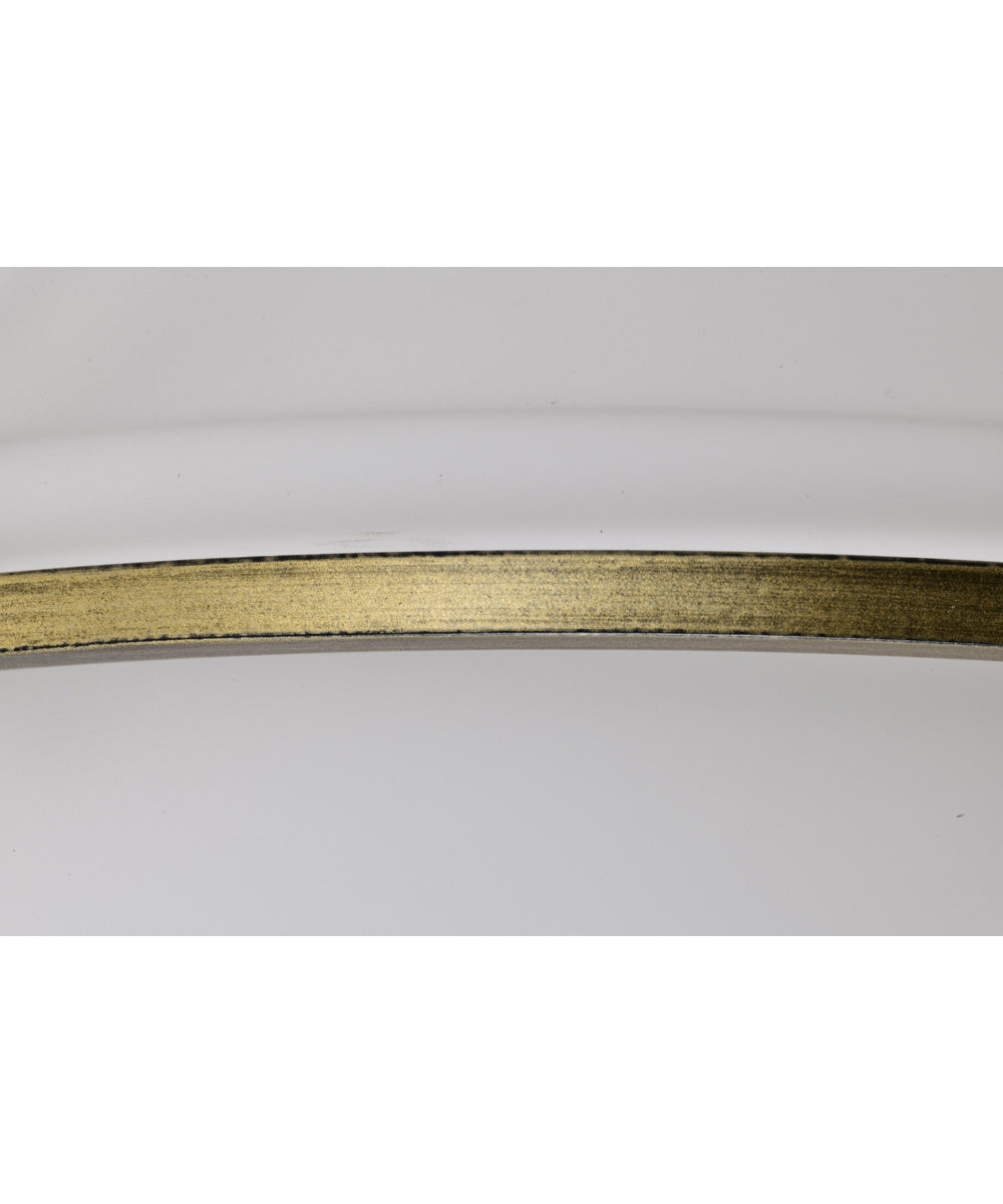 Valdora 1-Light Close-to-Ceiling Natural Brass