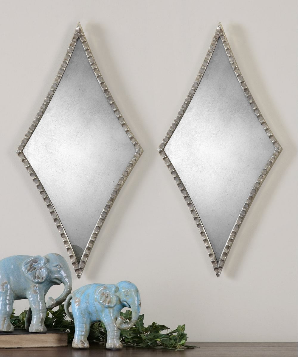 27"H x 14"W Gelston Silver Mirror